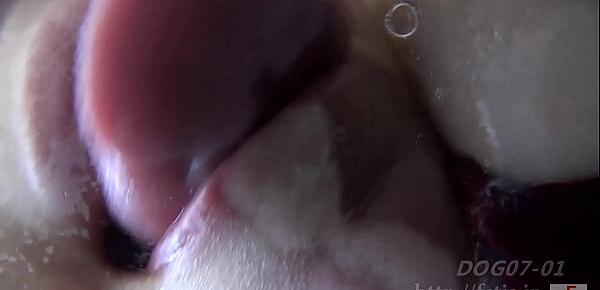  new ! (VOD)Dog Sniffing Beauty Witch 4 Saliva-smelling erection nipple① saliva r